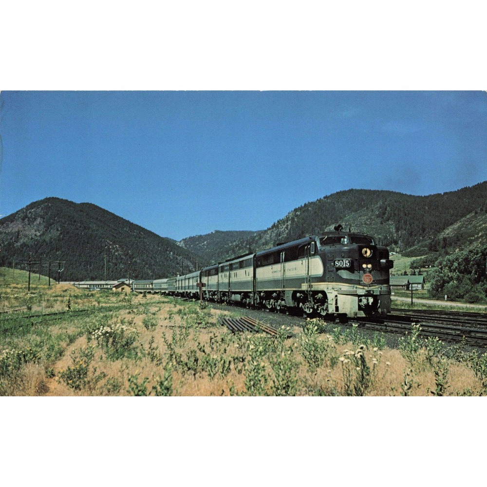 MP Missouri Pacific Railroad ALCO PA-2 #8015 Colorado Eagle Postcard Palmer Lake